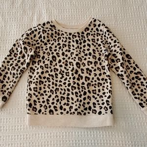 4T, cheetah sweater